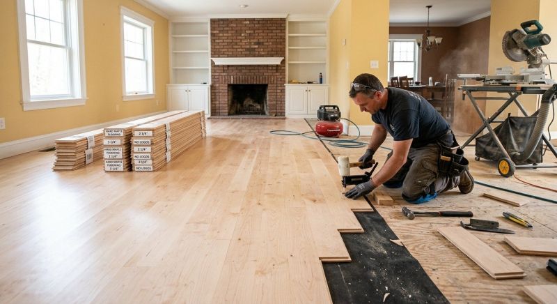 Maple Flooring Installation