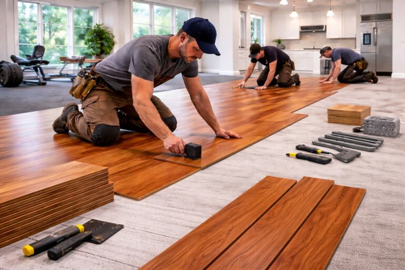 Cherry Floor Installation in Jasper, GA