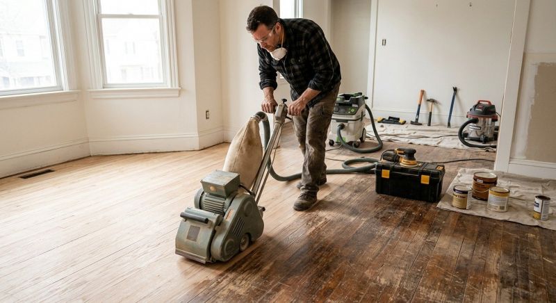 Hardwood Floor Renovation in Woodstock, GA