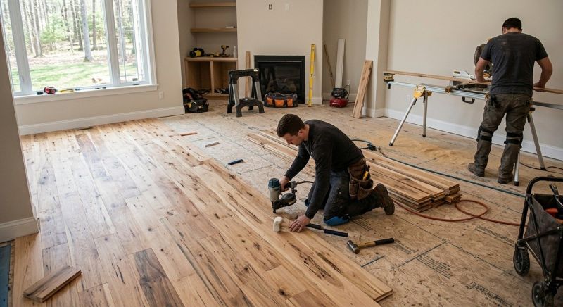 Hickory Floor Installation in Woodstock, GA