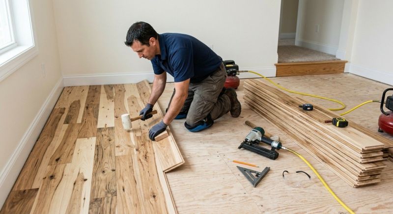 Hickory Floor Installation in Woodstock, GA