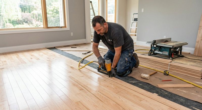 Maple Flooring Installation in Alpharetta, GA