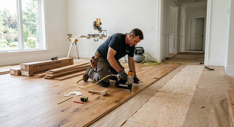 Oak Floor Installation in Acworth, GA