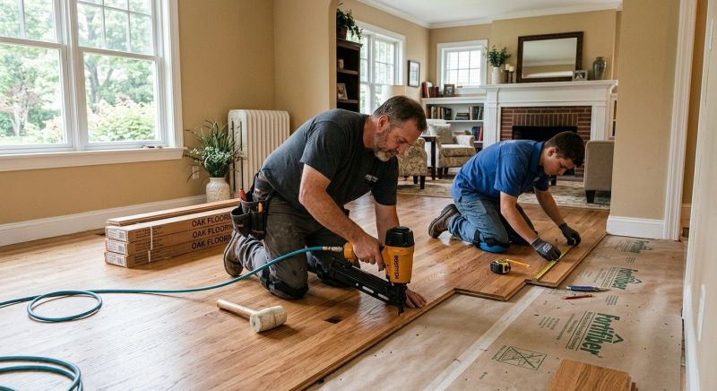 Oak Floor Installation in Cherokee County, GA
