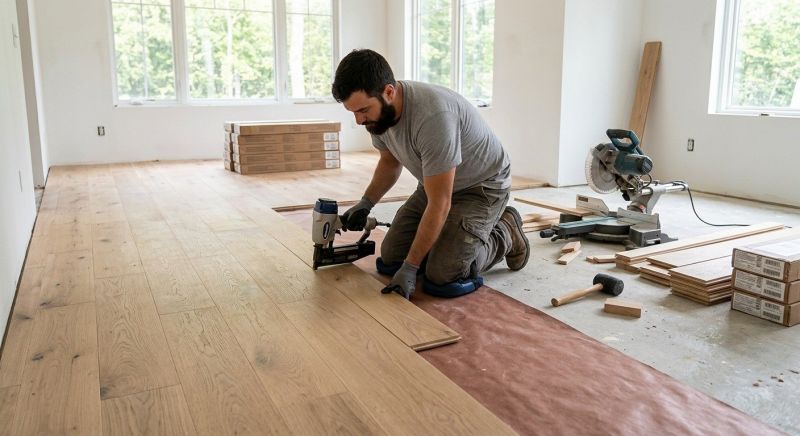 Oak Floor Installation in Cumming, GA