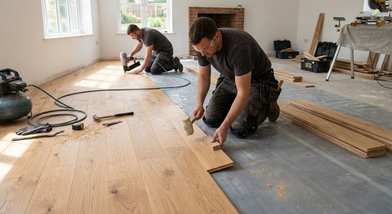 Oak Floor Installation in Forsyth County, GA