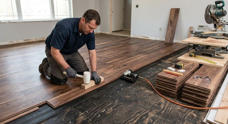 Walnut Flooring Installation in Woodstock, GA