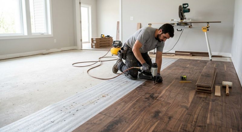 Walnut Flooring Installation in Woodstock, GA